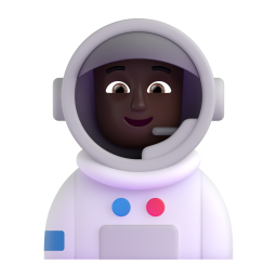 Astronaut: dark skin tone