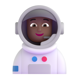 Astronaut: medium-dark skin tone