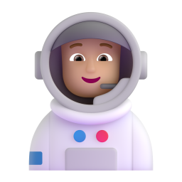 Astronaut: medium-light skin tone