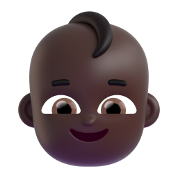 Baby: dark skin tone