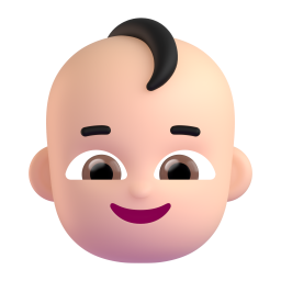 Baby: light skin tone