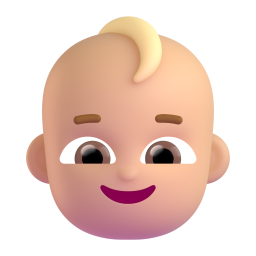 Baby: medium-light skin tone