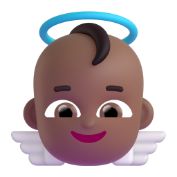 Baby Angel: medium-dark skin tone