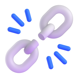 BROKEN CHAIN 3D Emoji - High Quality 3D Rendered Emoji