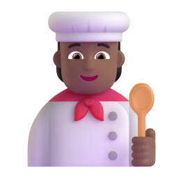 Cook: medium-dark skin tone