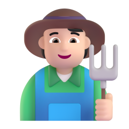 Farmer: light skin tone