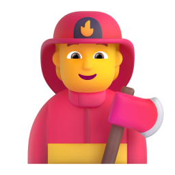 FIREFIGHTER 3D Emoji - High Quality 3D Rendered Emoji FIREFIGHTER 3D Emoji - High Quality 3D Rendered Emoji