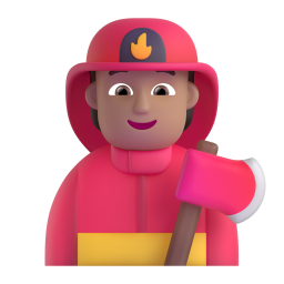 Firefighter: medium skin tone