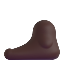 Foot: dark skin tone