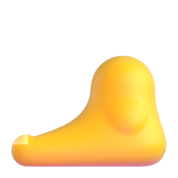 FOOT 3D Emoji - High Quality 3D Rendered Emoji