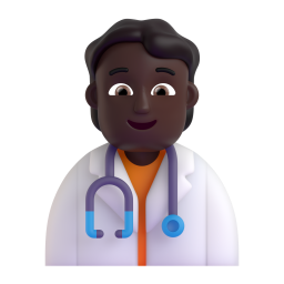 Health Worker: dark skin tone