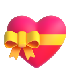 heart with ribbon_3d emoji