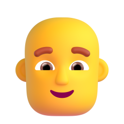 MAN: BALD 3D Emoji - High Quality 3D Rendered Emoji MAN: BALD 3D Emoji - High Quality 3D Rendered Emoji