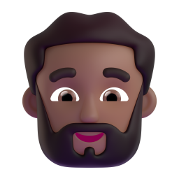 Man: Beard: medium-dark skin tone