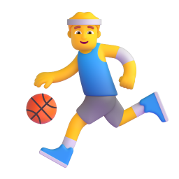 MAN BOUNCING BALL 3D Emoji - High Quality 3D Rendered Emoji