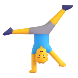 MAN CARTWHEELING 3D Emoji - High Quality 3D Rendered Emoji MAN CARTWHEELING 3D Emoji - High Quality 3D Rendered Emoji