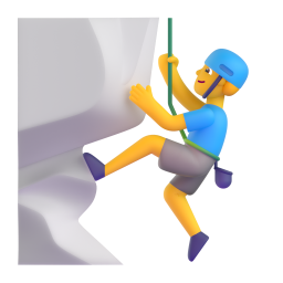 MAN CLIMBING 3D Emoji - High Quality 3D Rendered Emoji MAN CLIMBING 3D Emoji - High Quality 3D Rendered Emoji