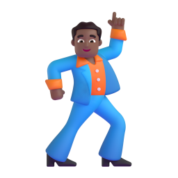 Man Dancing: medium-dark skin tone