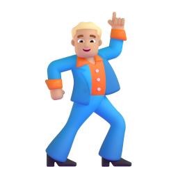Man Dancing: medium-light skin tone
