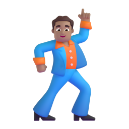 Man Dancing: medium skin tone