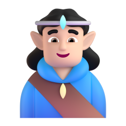 Man Elf: light skin tone