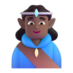 Man Elf: medium-dark skin tone