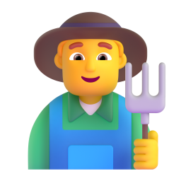 MAN FARMER 3D Emoji - High Quality 3D Rendered Emoji MAN FARMER 3D Emoji - High Quality 3D Rendered Emoji