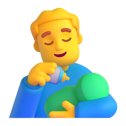 MAN FEEDING BABY 3D Emoji - High Quality 3D Rendered Emoji MAN FEEDING BABY 3D Emoji - High Quality 3D Rendered Emoji