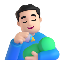 哺乳的男人: 较浅肤色