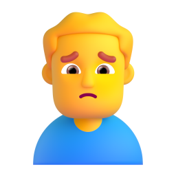 MAN FROWNING 3D Emoji - High Quality 3D Rendered Emoji MAN FROWNING 3D Emoji - High Quality 3D Rendered Emoji