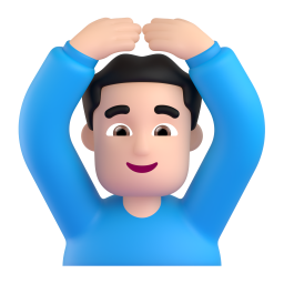 Man Gesturing Ok: light skin tone