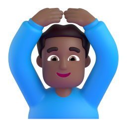 Man Gesturing Ok: medium-dark skin tone