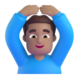 Man Gesturing Ok: medium skin tone
