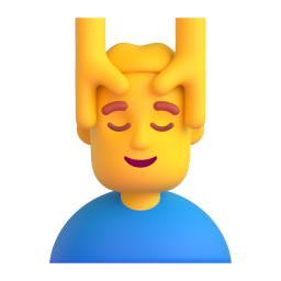 MAN GETTING MASSAGE 3D Emoji - High Quality 3D Rendered Emoji MAN GETTING MASSAGE 3D Emoji - High Quality 3D Rendered Emoji