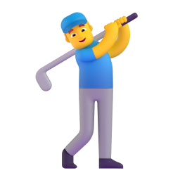 MAN GOLFING 3D Emoji - High Quality 3D Rendered Emoji MAN GOLFING 3D Emoji - High Quality 3D Rendered Emoji