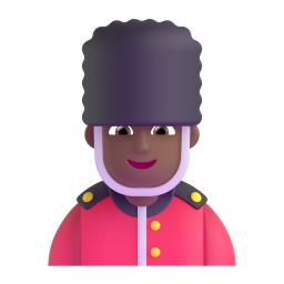 Man Guard: medium-dark skin tone