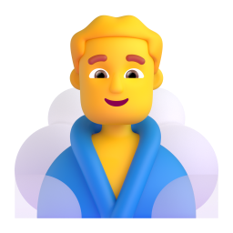 MAN IN STEAMY ROOM 3D Emoji - High Quality 3D Rendered Emoji MAN IN STEAMY ROOM 3D Emoji - High Quality 3D Rendered Emoji