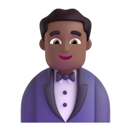Man In Tuxedo: medium-dark skin tone