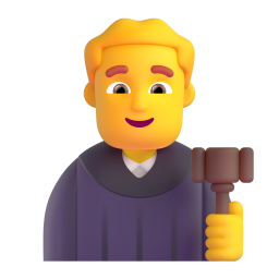 MAN JUDGE 3D Emoji - High Quality 3D Rendered Emoji MAN JUDGE 3D Emoji - High Quality 3D Rendered Emoji
