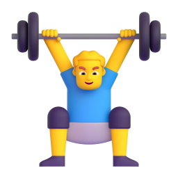 MAN LIFTING WEIGHTS 3D Emoji - High Quality 3D Rendered Emoji MAN LIFTING WEIGHTS 3D Emoji - High Quality 3D Rendered Emoji