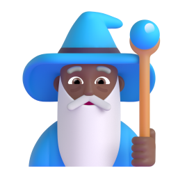 Man Mage: medium-dark skin tone