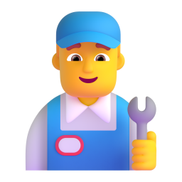MAN MECHANIC 3D Emoji - High Quality 3D Rendered Emoji MAN MECHANIC 3D Emoji - High Quality 3D Rendered Emoji