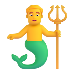 MERMAN 3D Emoji - High Quality 3D Rendered Emoji MERMAN 3D Emoji - High Quality 3D Rendered Emoji