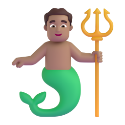 Merman: medium skin tone