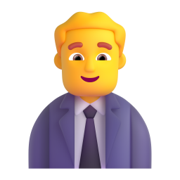 MAN OFFICE WORKER 3D Emoji - High Quality 3D Rendered Emoji MAN OFFICE WORKER 3D Emoji - High Quality 3D Rendered Emoji