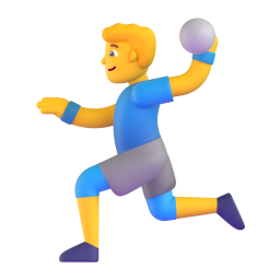 MAN PLAYING HANDBALL 3D Emoji - High Quality 3D Rendered Emoji MAN PLAYING HANDBALL 3D Emoji - High Quality 3D Rendered Emoji