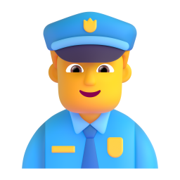 MAN POLICE OFFICER 3D Emoji - High Quality 3D Rendered Emoji MAN POLICE OFFICER 3D Emoji - High Quality 3D Rendered Emoji