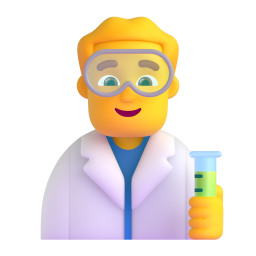 MAN SCIENTIST 3D Emoji - High Quality 3D Rendered Emoji