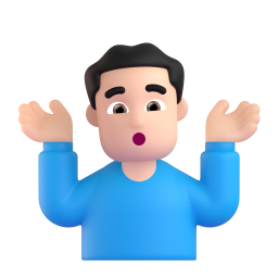 Man Shrugging: light skin tone