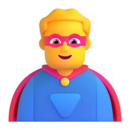 MAN SUPERHERO 3D Emoji - High Quality 3D Rendered Emoji MAN SUPERHERO 3D Emoji - High Quality 3D Rendered Emoji